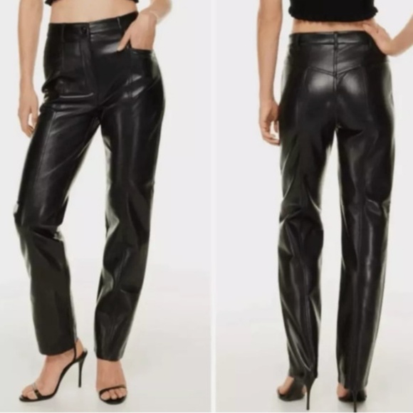 Aritzia Pants - Black Aritzia Leather Rebel Pant - Barely used